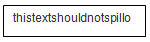 An image showing text in the confines of the box.